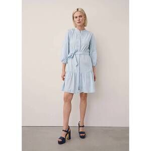 NEW 0039 ITALY milo mini dress in light blue